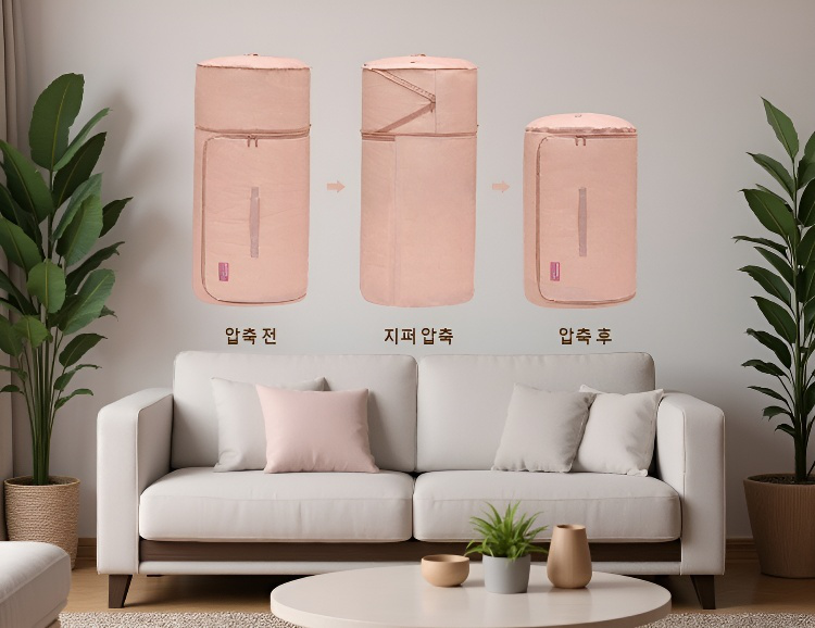 접이식 다용도 정리 가방 사용 예시