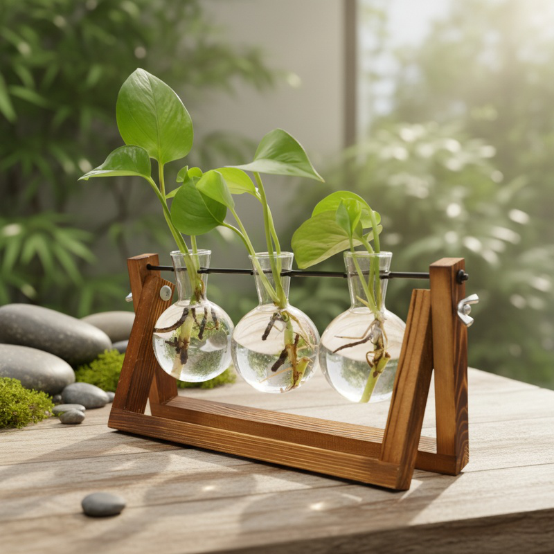 Vase pour fleurs séchées, objet décoratif créatif pour embellir le bureau