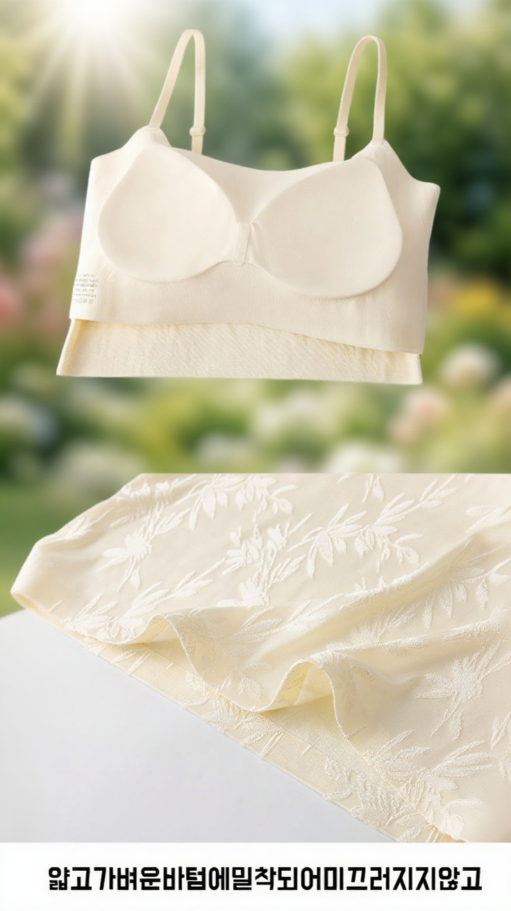 죽엽 나시의 편안한 착용감 강조 이미지