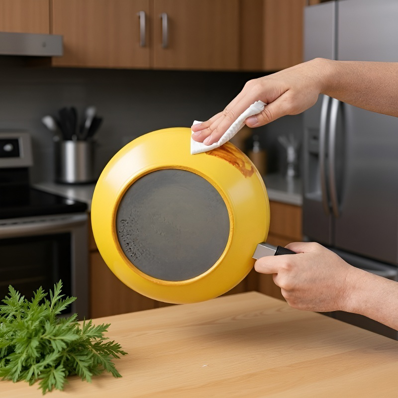 Juego de sartén antiadherente y estufa de gas para una persona