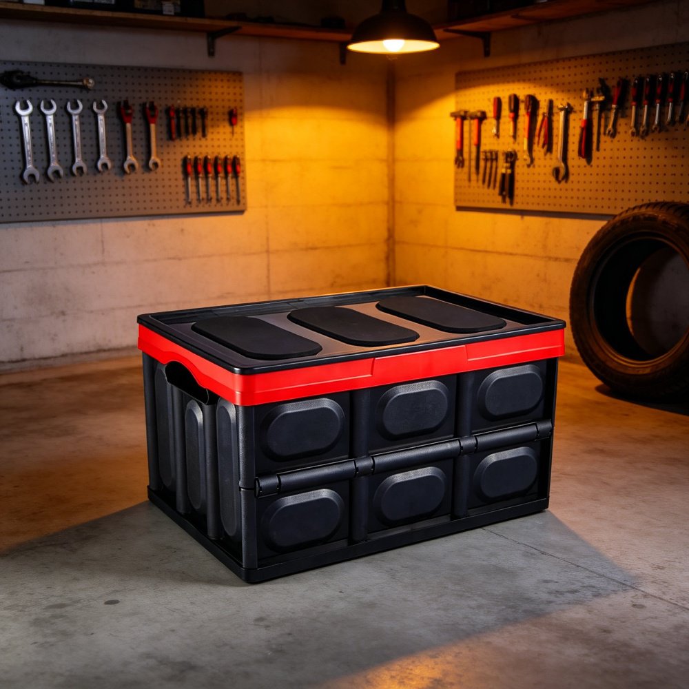 Car Foldable Storage Box 120L Trunk Organizer