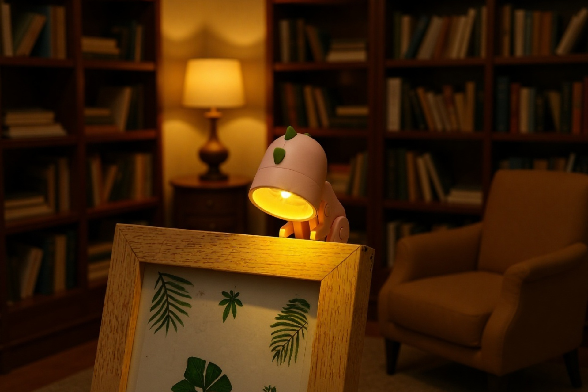 은은한 빛을 내는 공룡 무드등