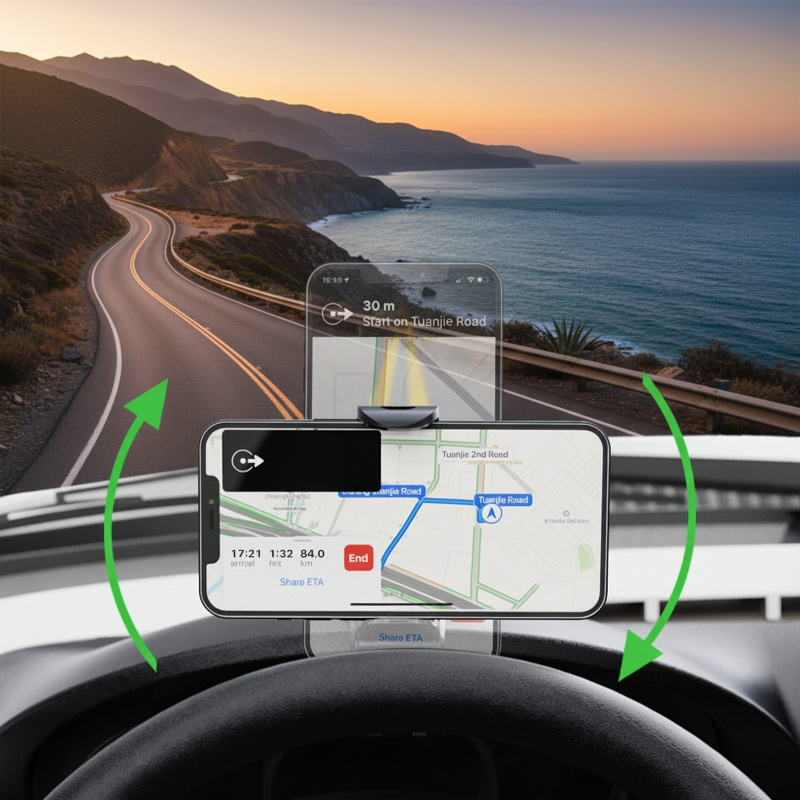Car Dashboard Clip-On Phone Holder