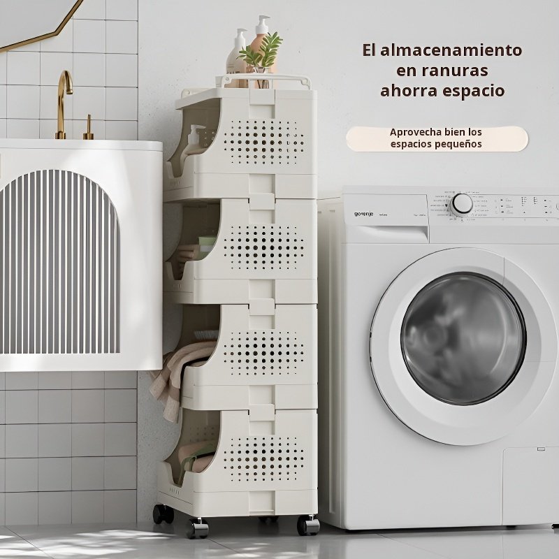 Cesto de ropa sucia plegable para el hogar con estante de almacenamiento