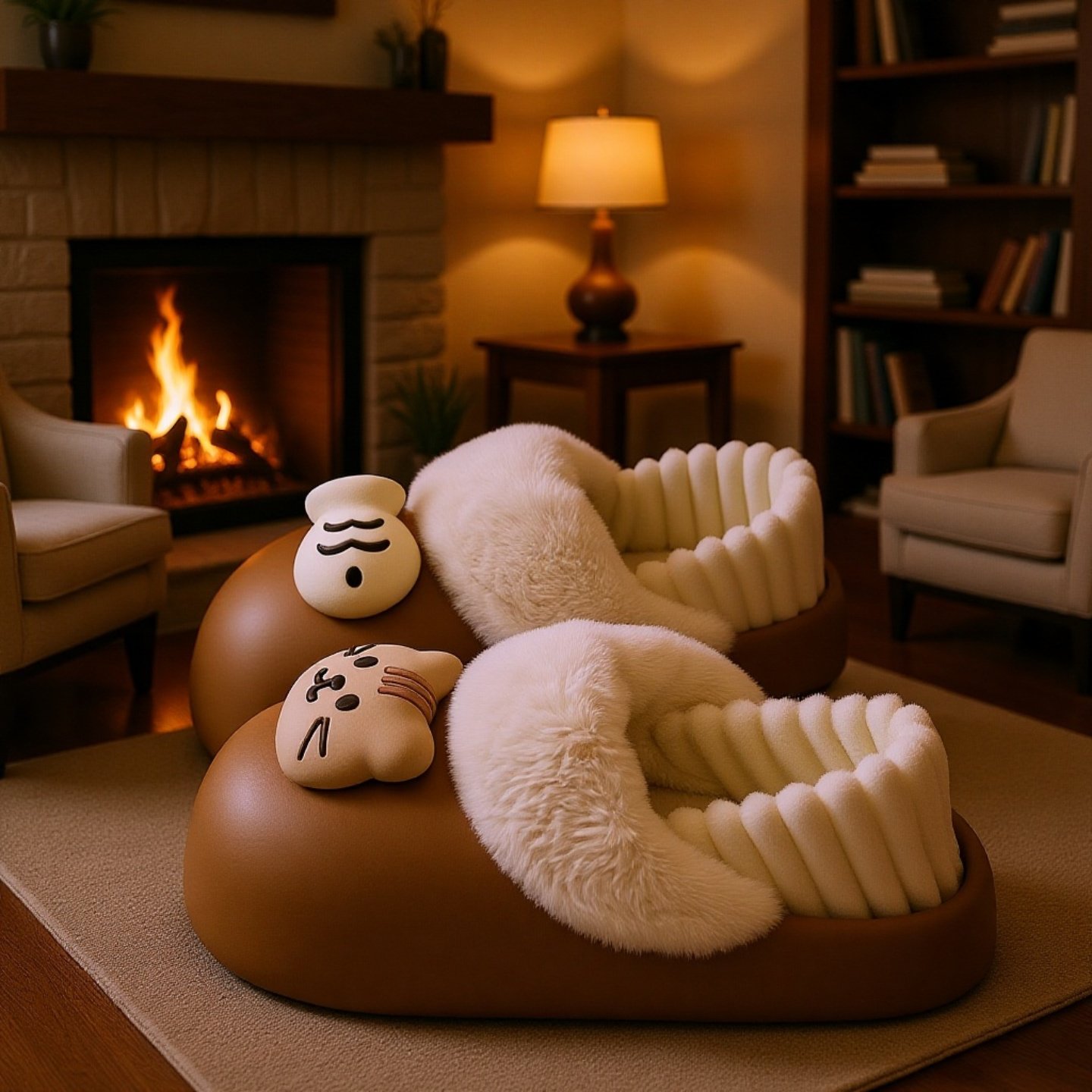 滑り止め加工されたスリッパの裏面