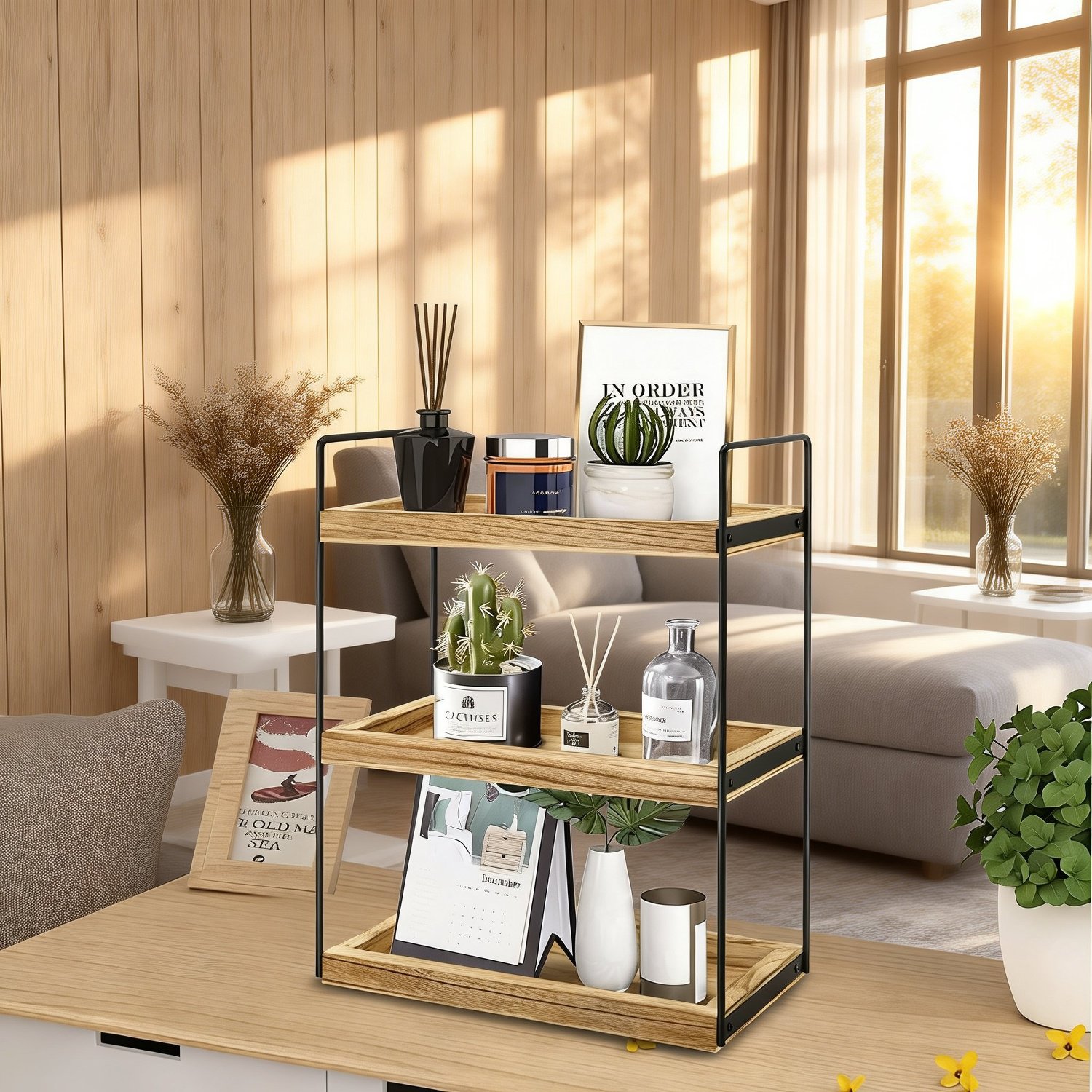 Space-saving storage solution for kitchen countertops