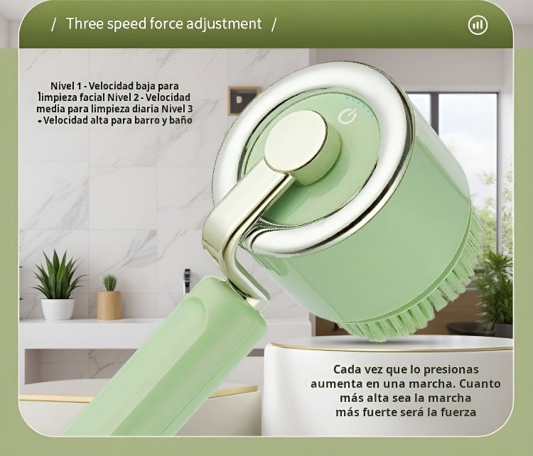 Cepillo eléctrico para higiene personal en la ducha