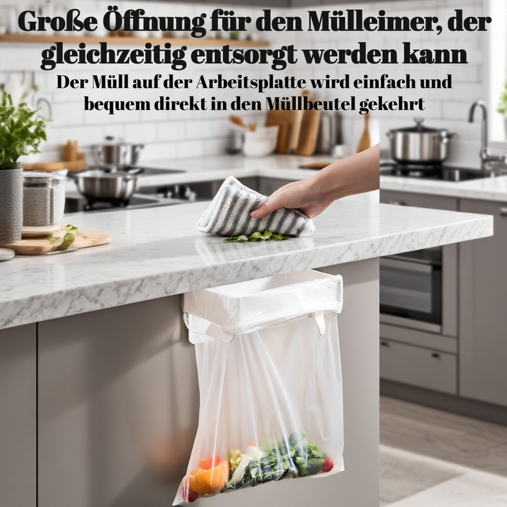 Wand-montiert faltbare trash rack haushalt schrank tür bad küche desktop falten lagerung trash bag h