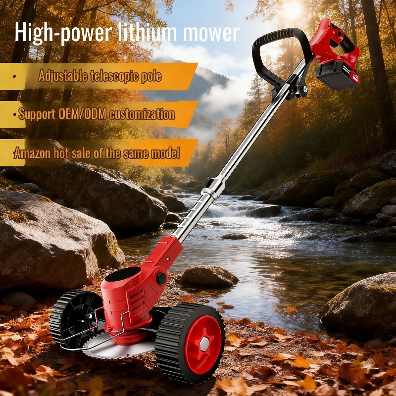 Portable Lithium Battery Grass Cutter Long-Lasting Agricultural Weed Trimmer
