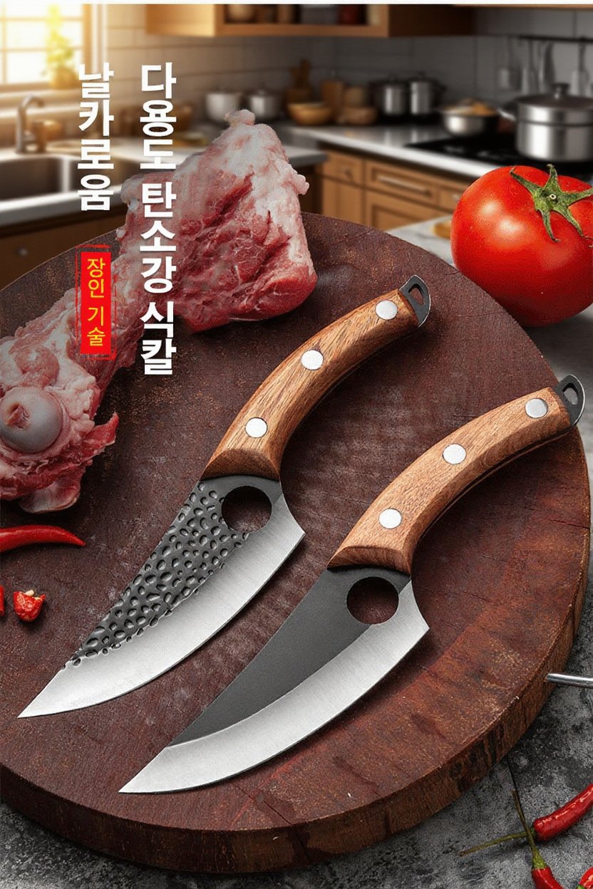 고급 탄소강 소재 다용도 식칼