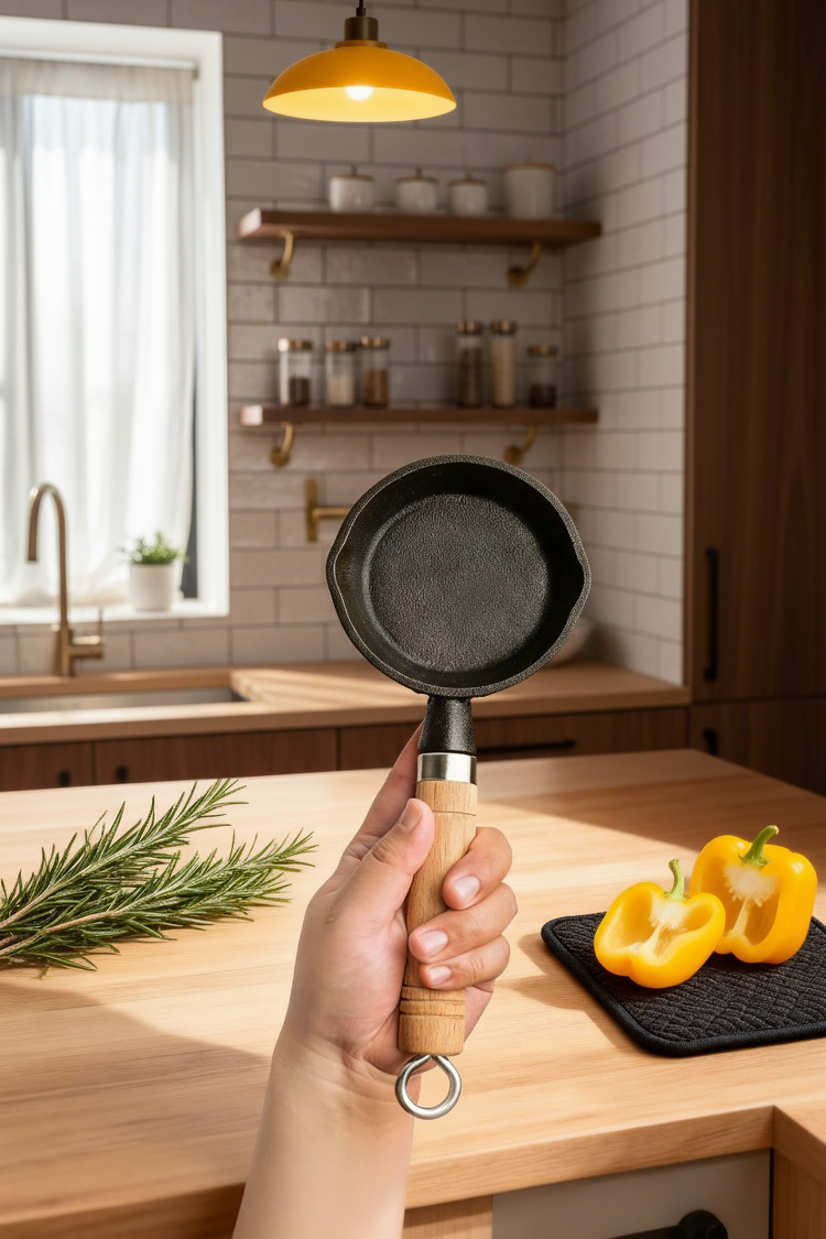 Casserole durable en fer pour éviter les éclaboussures