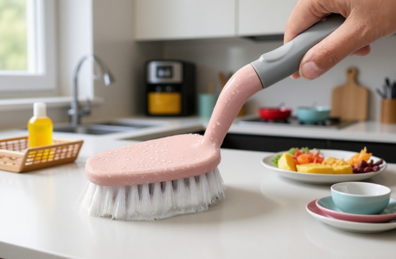 강력한 세척력의 욕실 청소 브러쉬