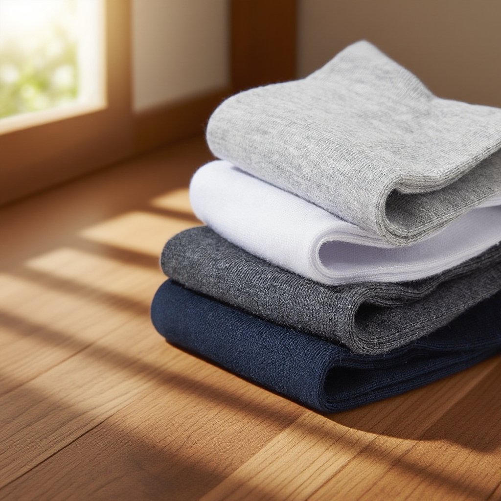  Prodyšné a pot pohlcující čistě bavlněné ponožky na sport