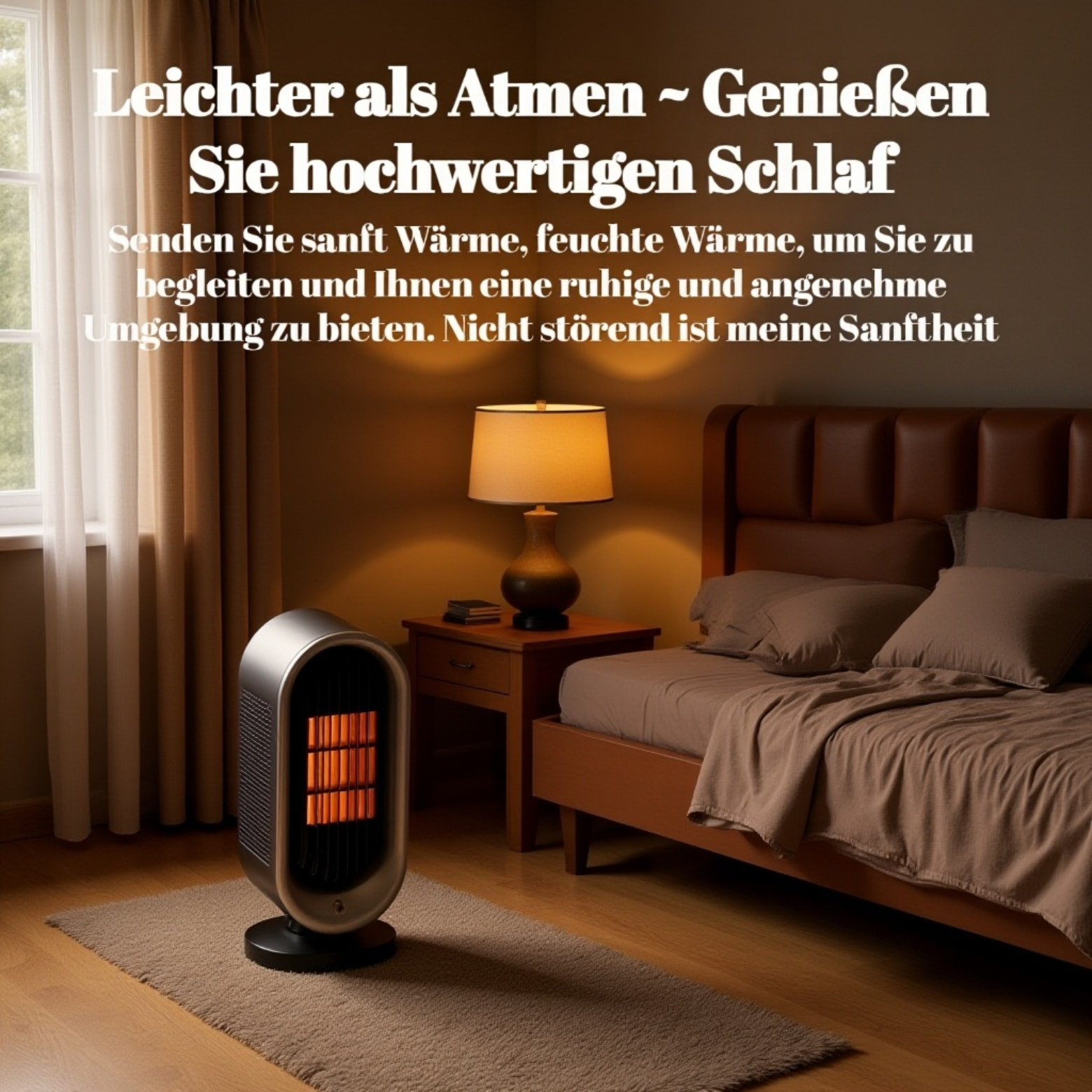 1200W Tisch-Heizlüfter, tragbarer Heizstrahler