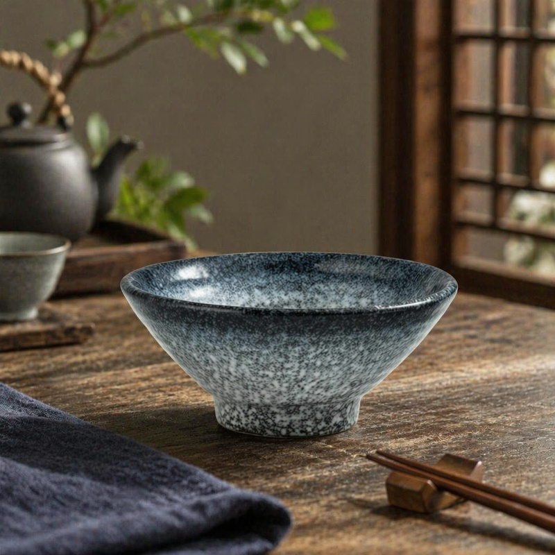Schlichte japanische Reisschale, kleine Keramikschale für Zuhause, Gewürzschale, Frühstücksschale