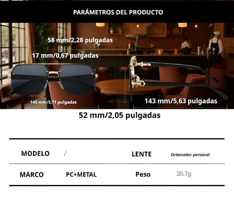 Gafas de sol polarizadas de alta definición de doble puente recomendadas por pilotos