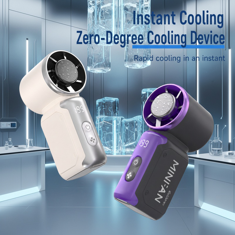 USB Rechargeable Portable Digital Display Mini Handheld Cooling Fan