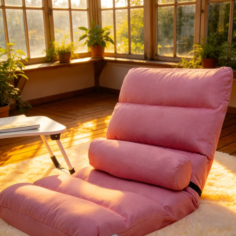 Silla puf plegable tipo sofá para dormitorio, silla de descanso tatami