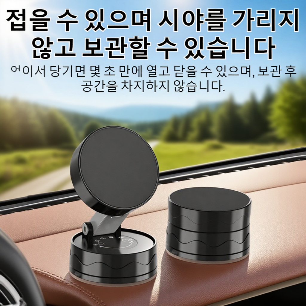 다기능 혁신 차량용 접이식 자석 휴대폰 거치대