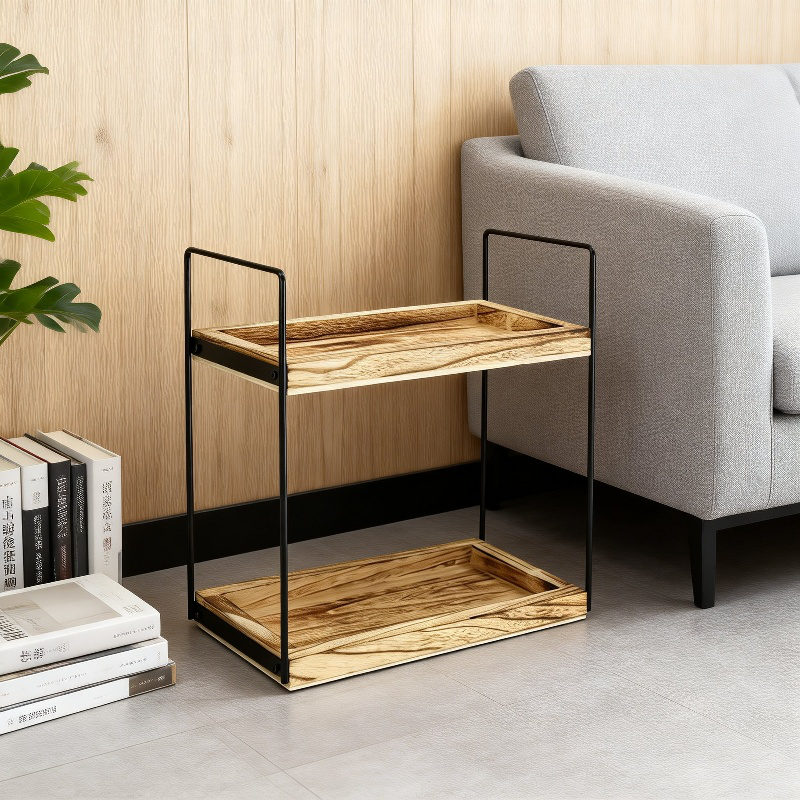 Kitchen & Bathroom Storage Shelf, Spice and Cosmetic Organizer, Countertop Storage Rack