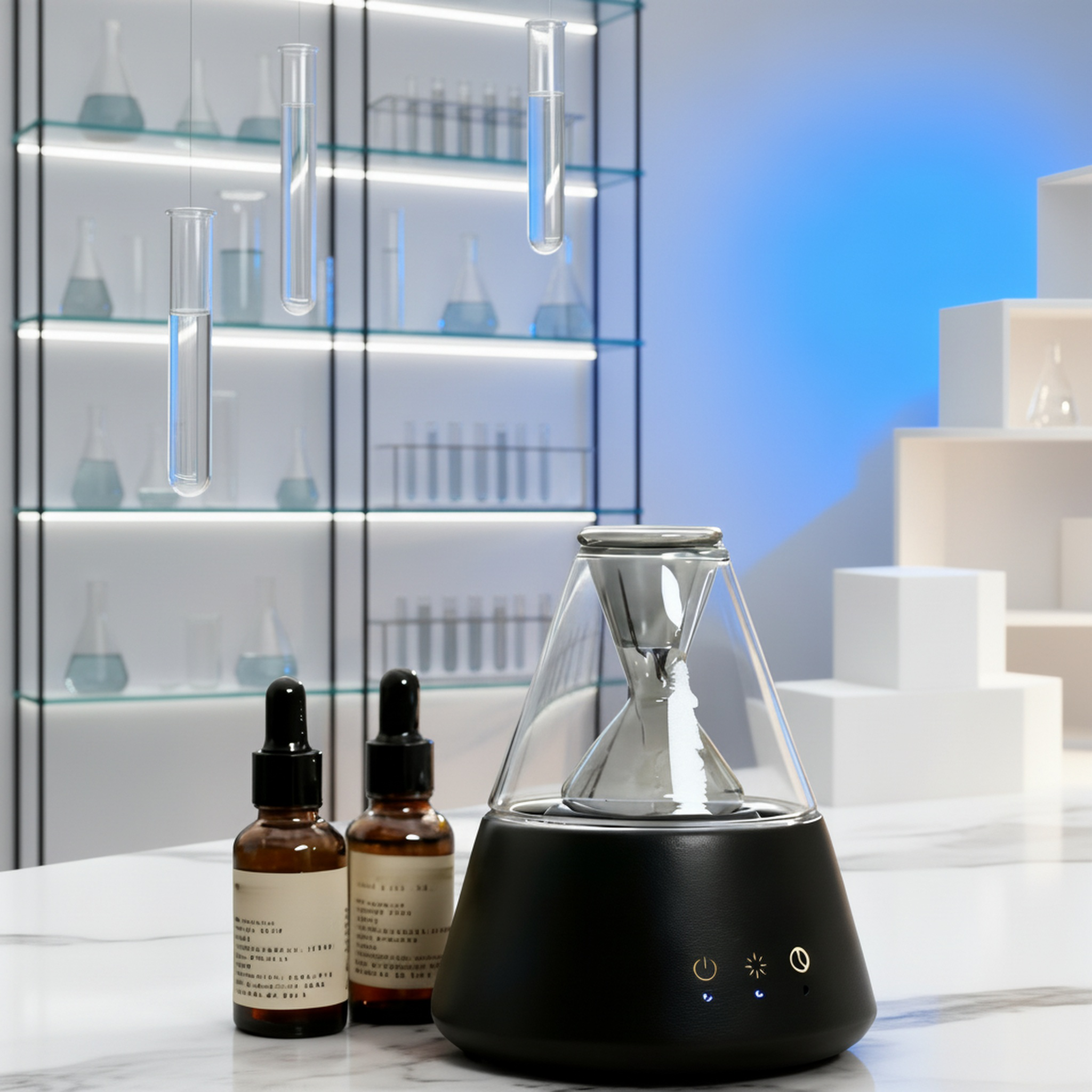 Modern Ultrasonic Aroma Diffuser on Table