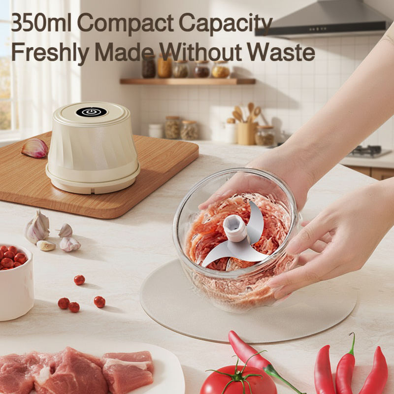 Home Small Cooking Machine Garlic Beater Meat Grinder Electric Kitchen Garlic Puree Machine