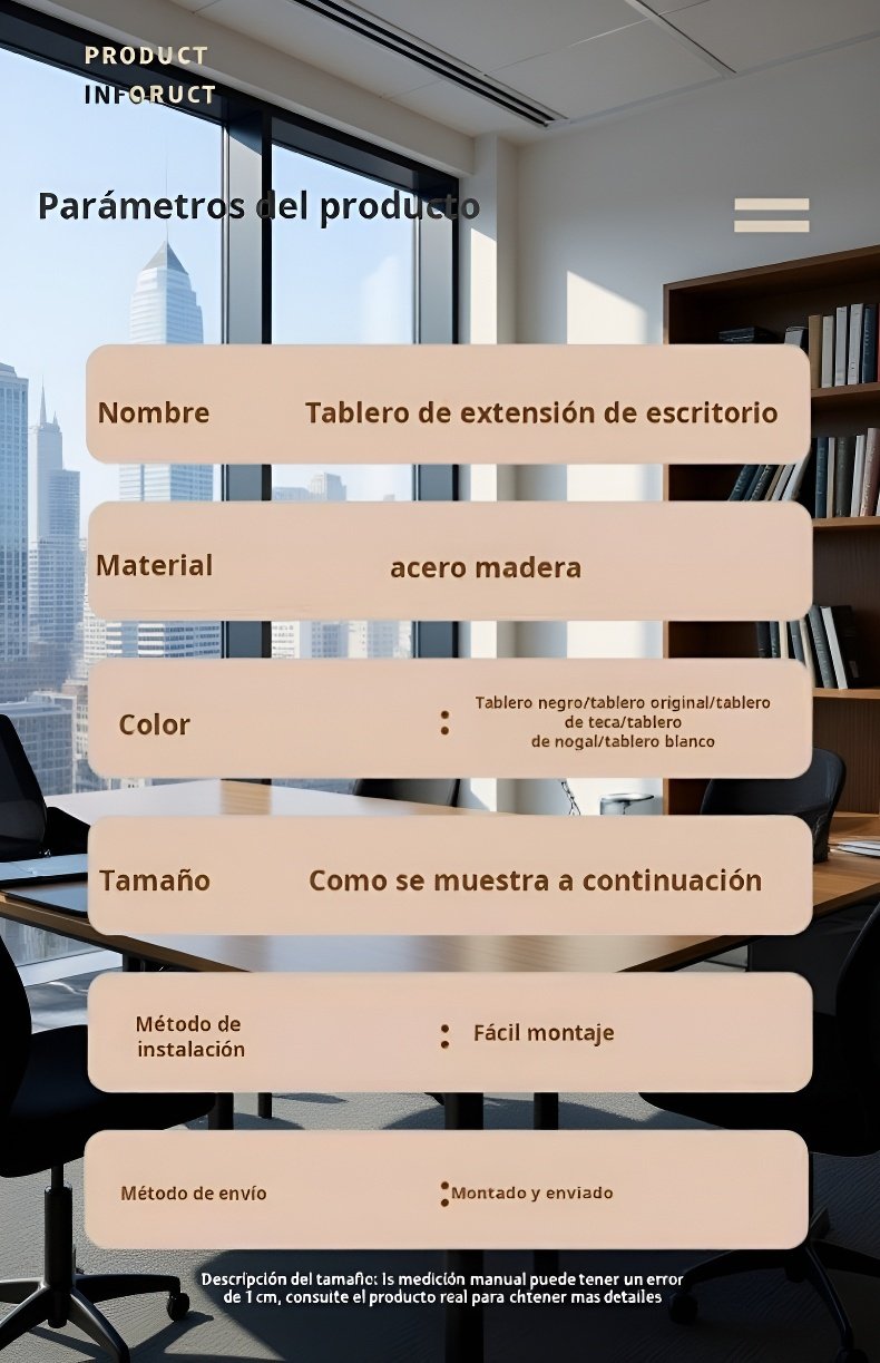 Tablero de expansión resistente y duradero para escritorio