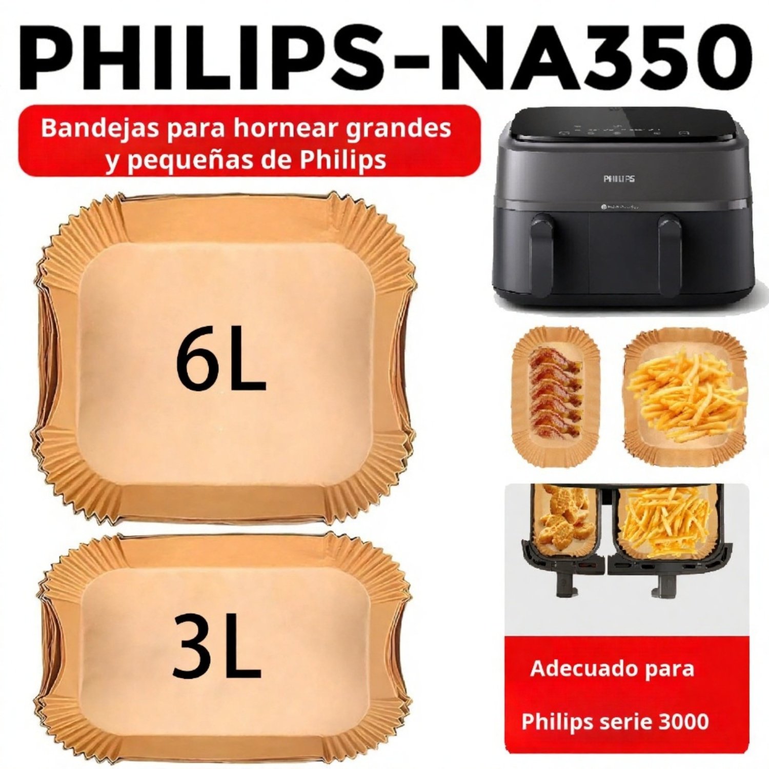 Accesorio de papel para freidora 6 litros