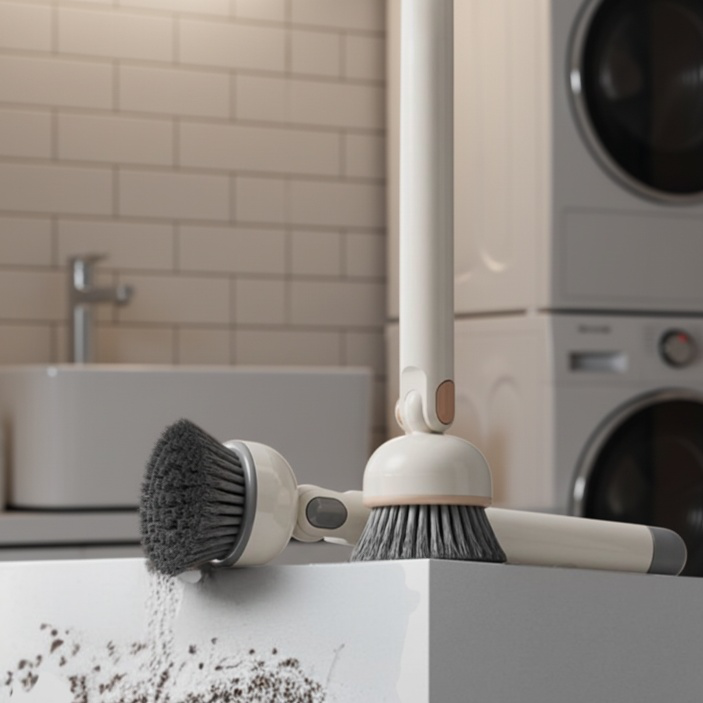 Brosse de nettoyage pour casserole de cuisine à manche long