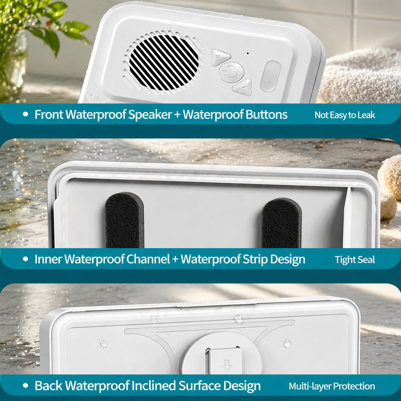 New waterproof touch screen phone holder for bathroom use, perfect for watching videos in the shower