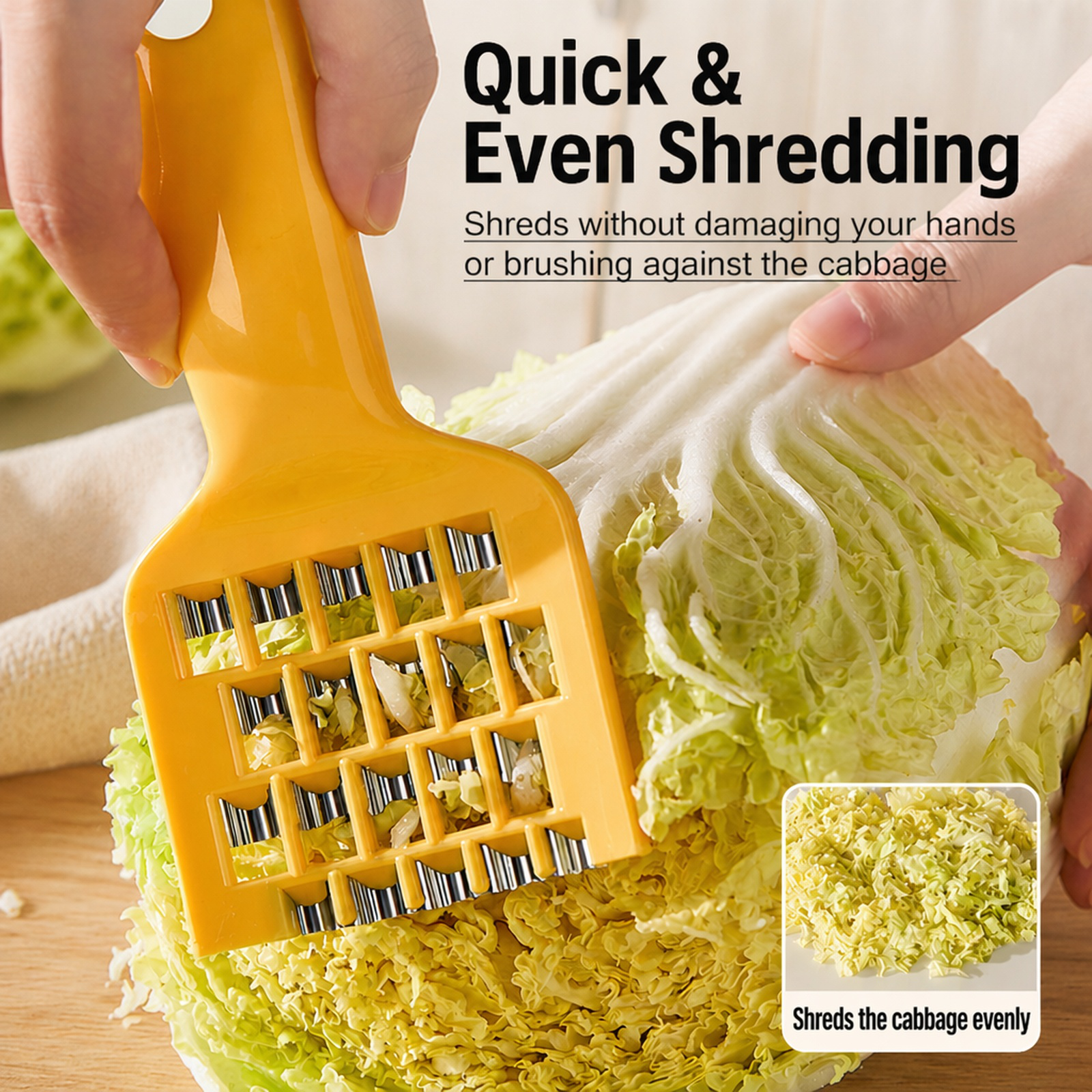 Cute Cabbage-Shaped Vegetable Grater for Home