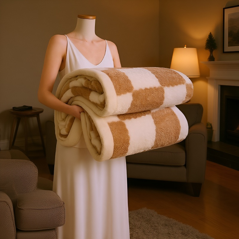 Manta multifuncional de doble cara para el hogar, cómoda y cálida, no destiñe