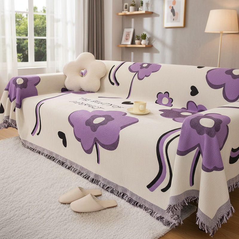 High-end Nordic style sofa cover cloth towel on modern couch