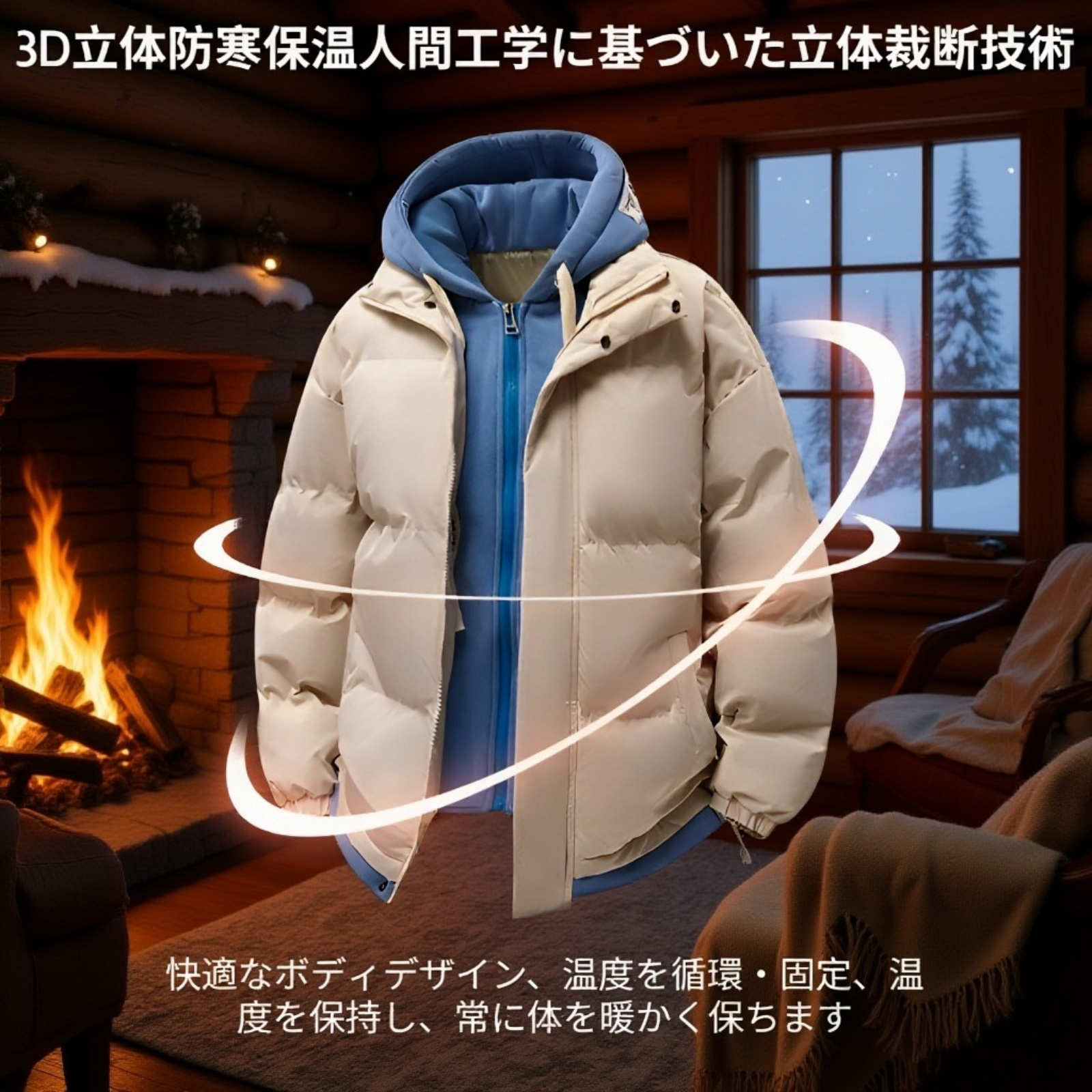 ゆったりフィットの快適なコート