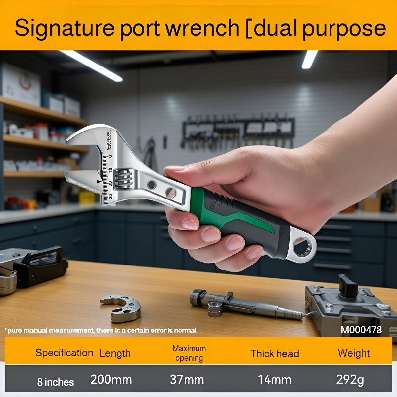 Adjustable Wrench Wrench Adjustable Large Opening Multifunction Household