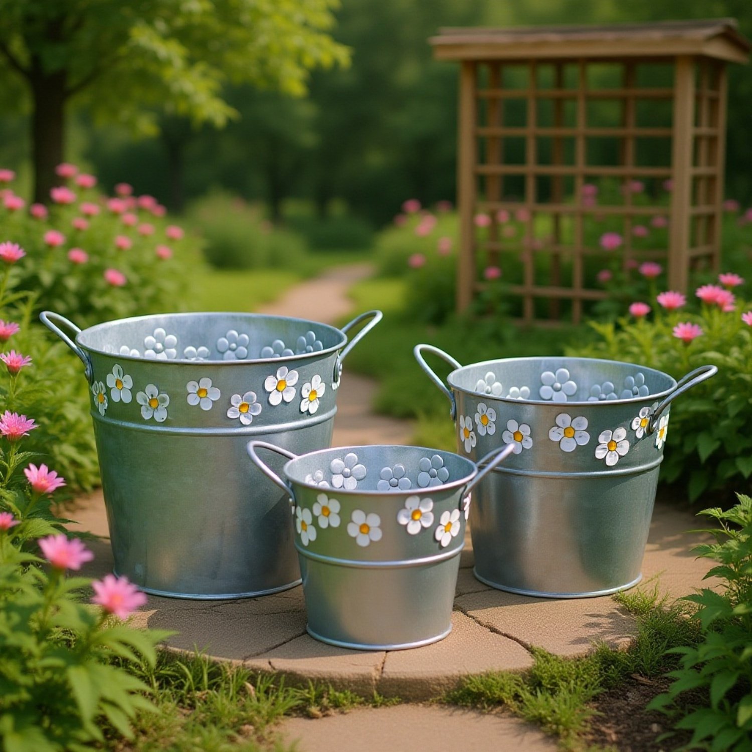 Glass vase container with dried floral arrangement