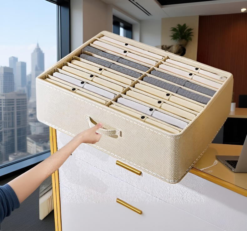 Layered Storage Box Practical Organizer Compartment Divider Box