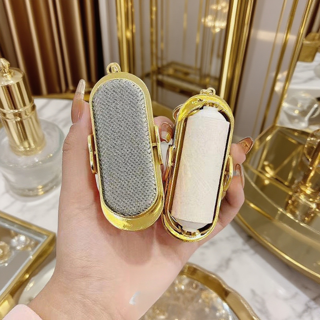 Hordozható mini szöszeltávolító görgő – Ruhákhoz és kisállatszőrhöz, letéphető ragacsos henger