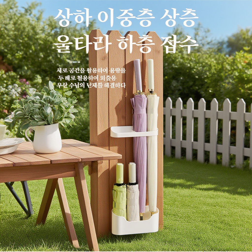 벽걸이형 다기능 우산 수납대