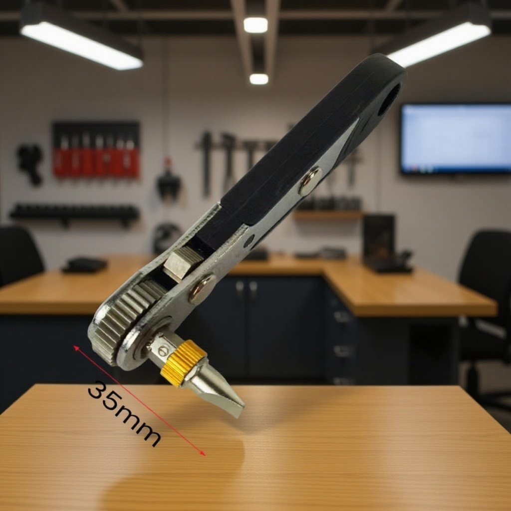 狭い場所で使えるミニラチェットレンチ工具