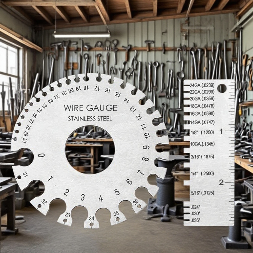 스테인리스 미국 표준선경 전선 금속 와이어 용접 게이지 자