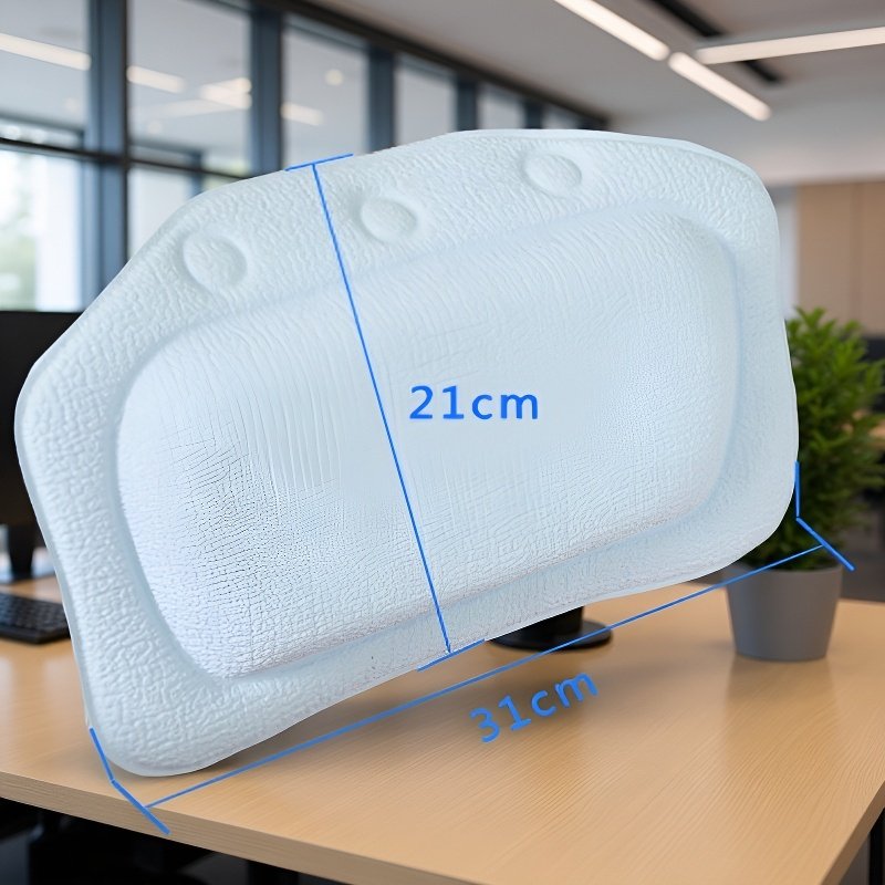 Almohada de esponja para bañera, almohada de baño para hotel, cojín para bañera