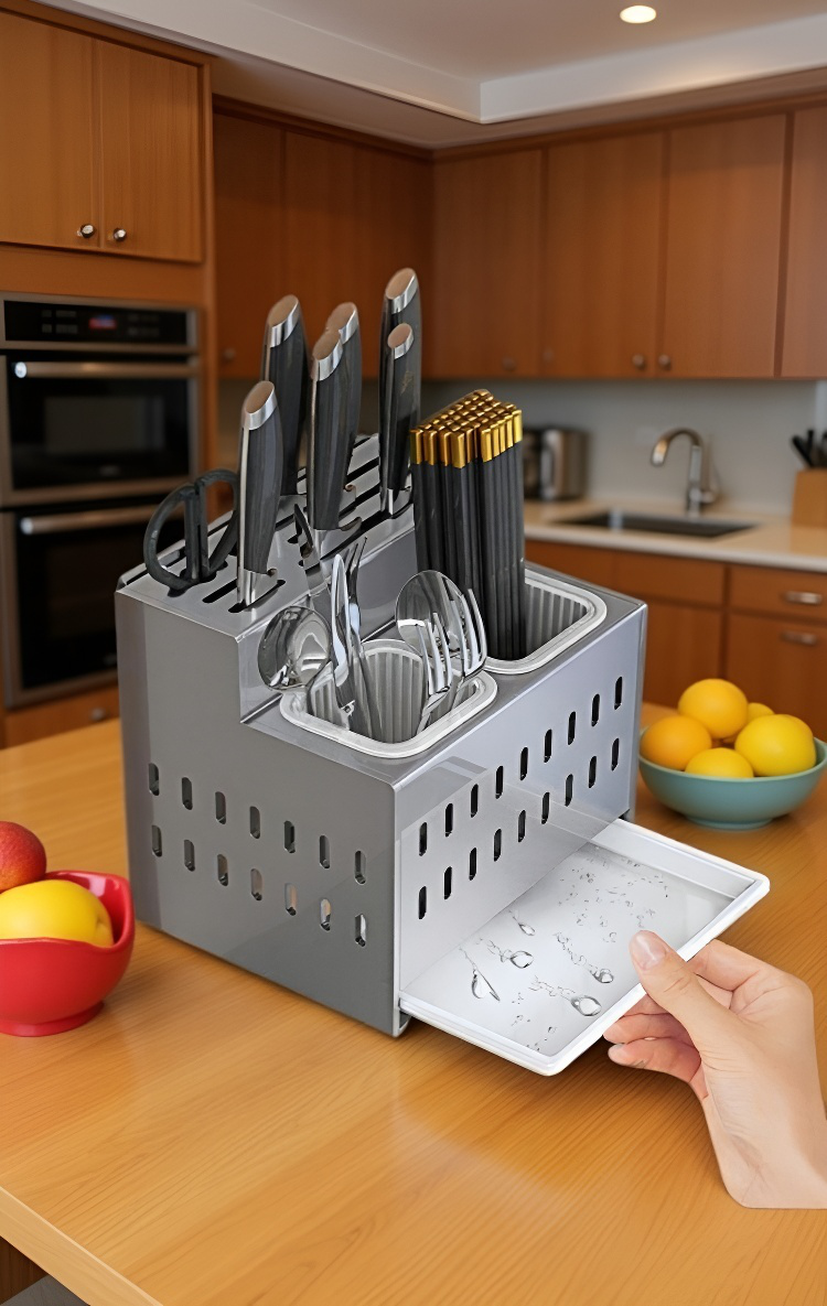 칼꽂이의 다양한 칼 수납 공간