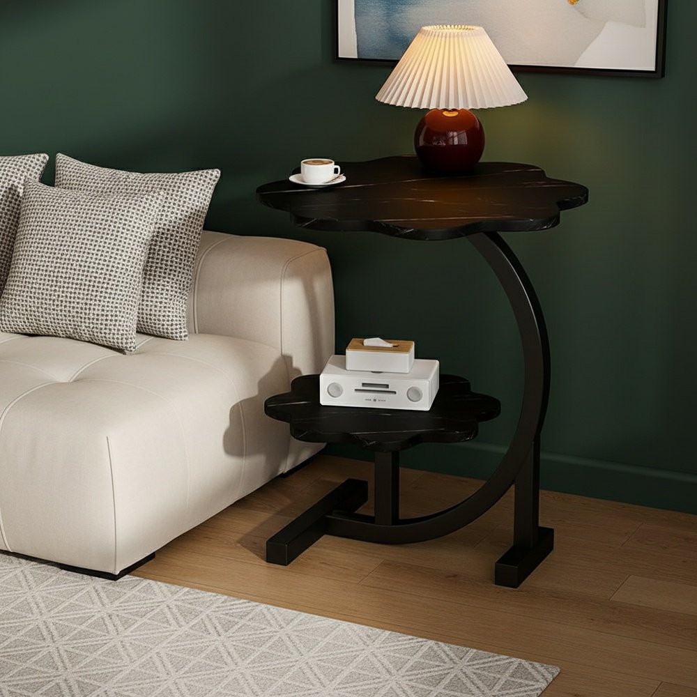 Living Room Nordic Double-layer Side Table Tea Table