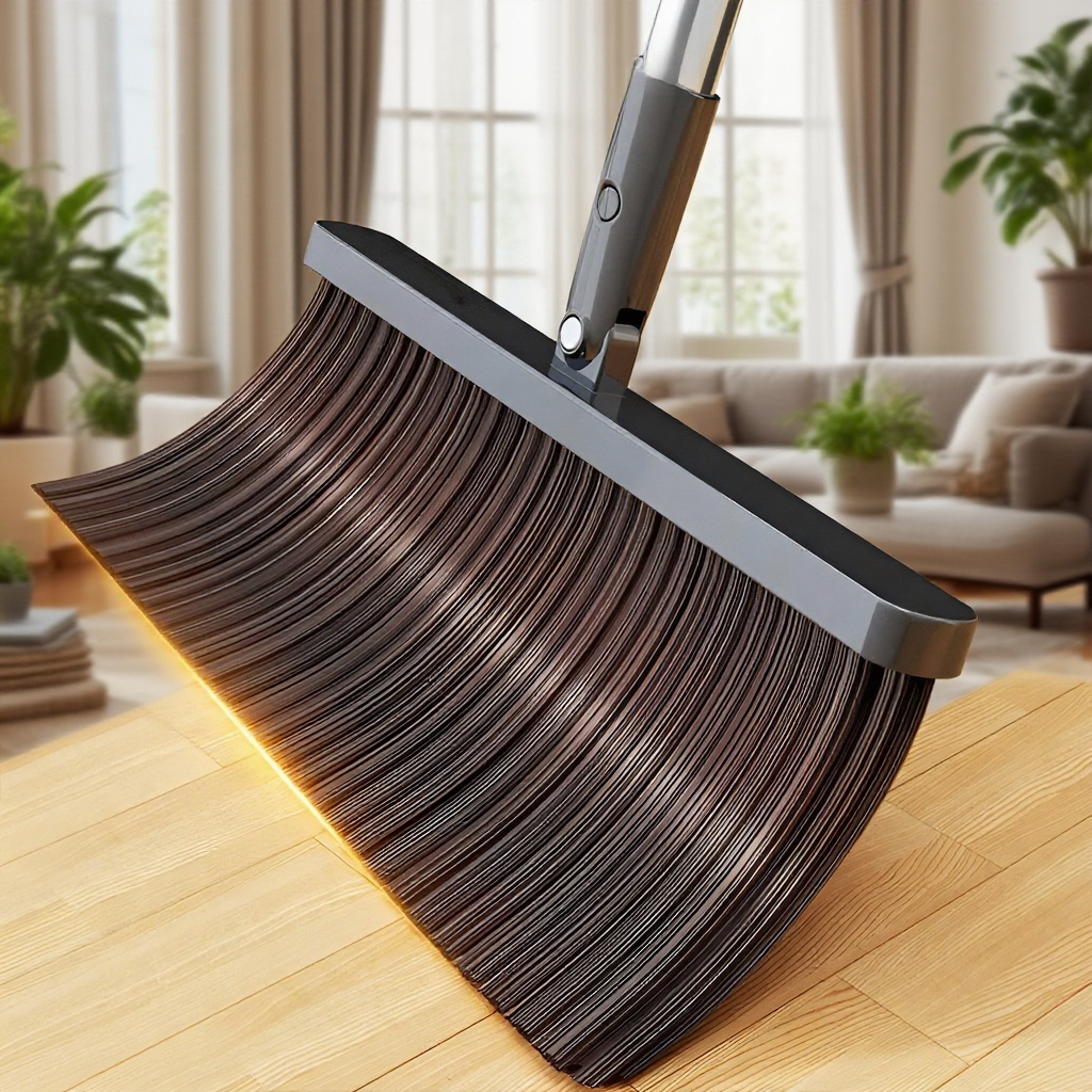 Koště s ergonomickou rukojetí