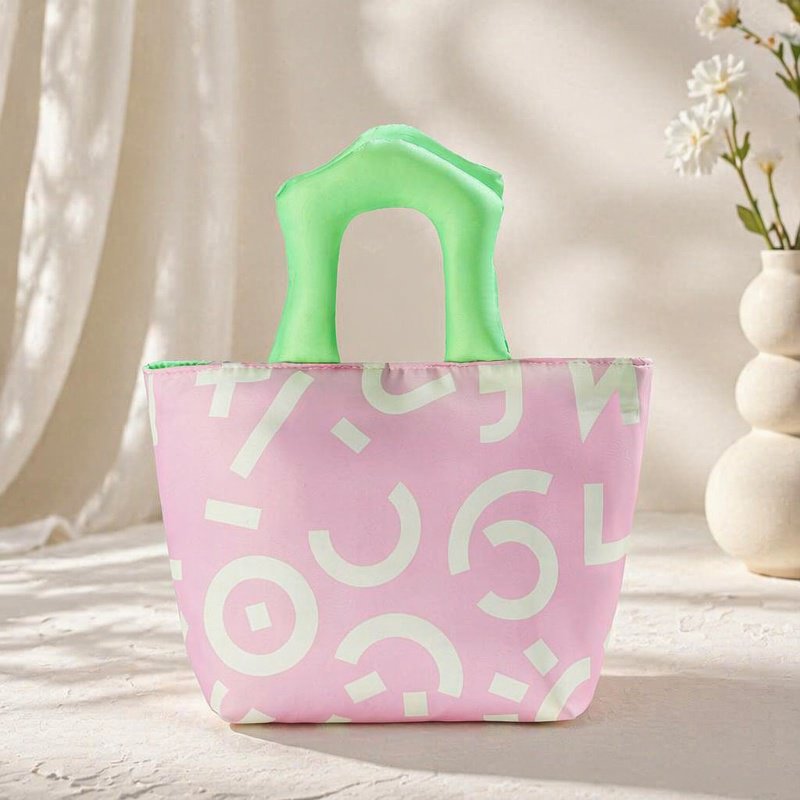 Thickened Handheld Graffiti Insulated Bag