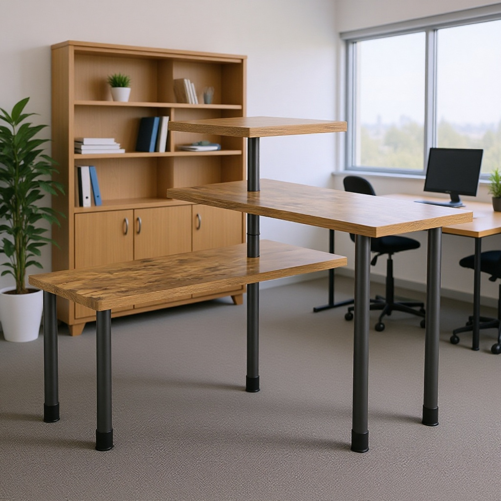 Estante de esquina aprovechando espacio debajo del fregadero