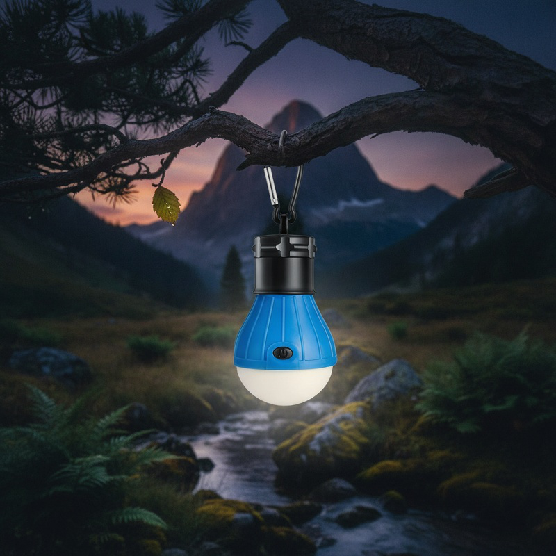 Outdoor travel led battery portable super bright portable hook hanging travel camping light camp ten