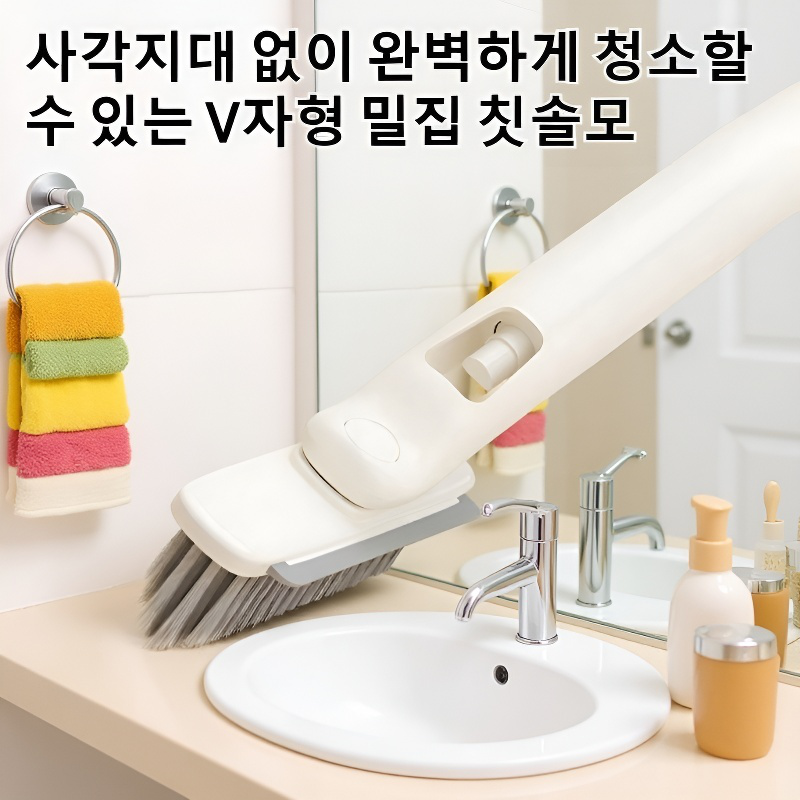 타일 전용 경모 회전식 청소 브러쉬