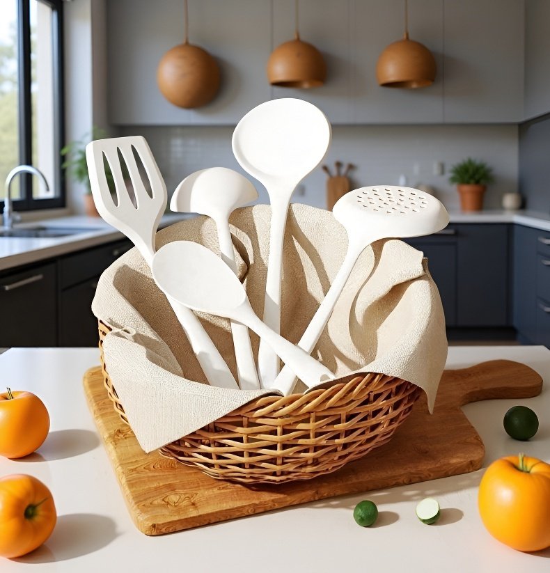 주방에서 사용하는 실리콘 주걱